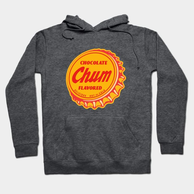 Vintage Chum Chocolate Soda Bottlecap Hoodie by StudioPM71